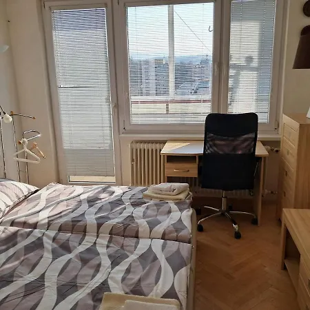 Spacious 3br In Center For 5 Floor River View With 4 Balconies Near Bojnice *