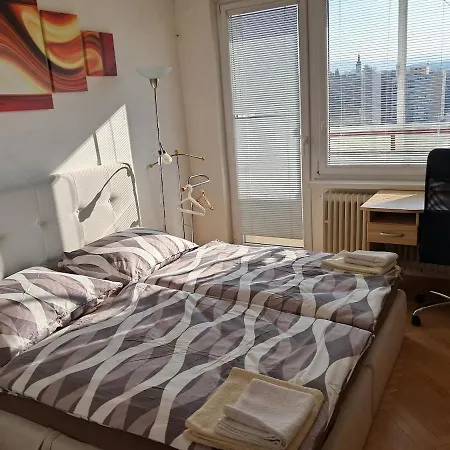 Spacious 3br In Center For 5 Floor River View With 4 Balconies Near Bojnice